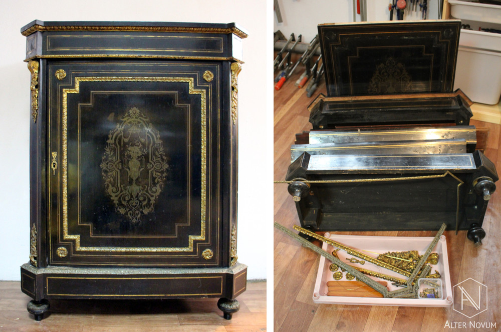 Szafka Napoleon III - Pracownia renowacji Alter Novum w Krakowie Szafka Napoleon III - Pracownia renowacji Alter Novum w Krakowie